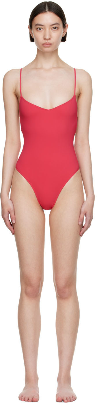 Lido Pink Ventiquattro One-Piece Swimsuit in magenta