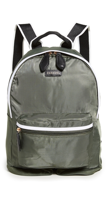 paravel mini fold up backpack safari green one size