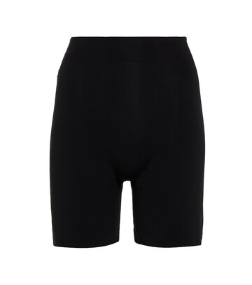 Wolford Contour Control cotton-blend biker shorts in black