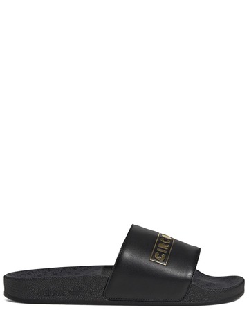 ADIDAS ORIGINALS Circoloco Adilette Slide Sandals in black / gold