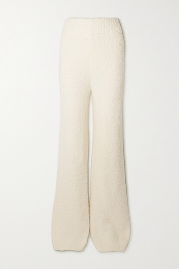 SKIMS - Cozy Knit Bouclé Pants - Onyx in white
