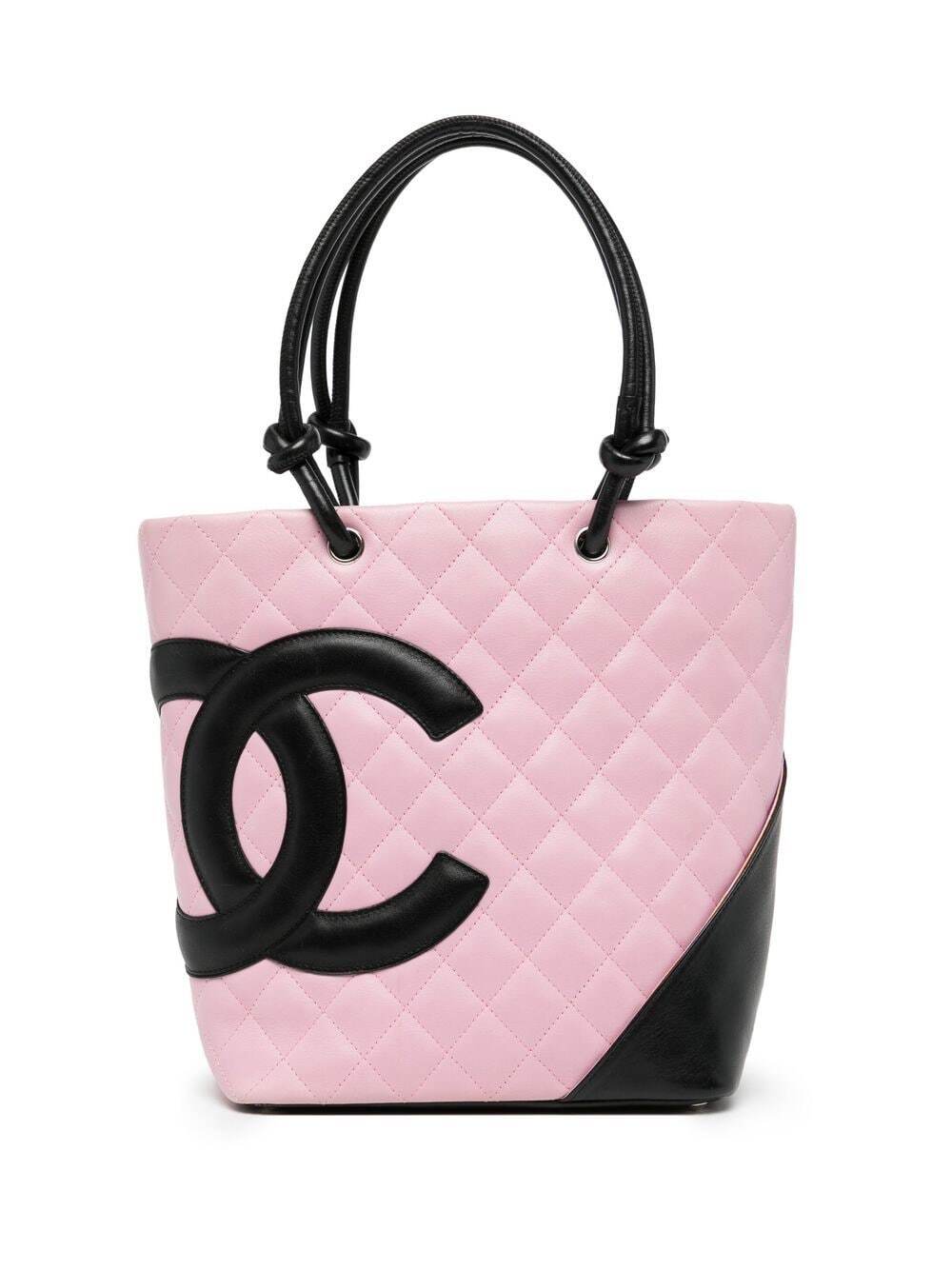 Chanel Pre-Owned 2005 Cambon diamond-quilted handbag - Pink
