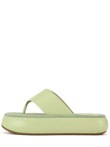 OSOI 40mm Boat Leather Sandals in green