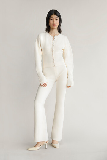 Orseund Iris THE WEEKEND KNIT PANT CREAM
