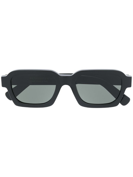 Retrosuperfuture rectangular frame sunglasses in black
