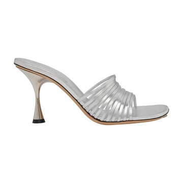 wandler max strappy sandal in silver