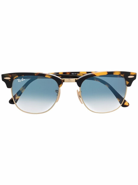 Ray-Ban Clubmaster tortoiseshell-frame sunglasses - Brown
