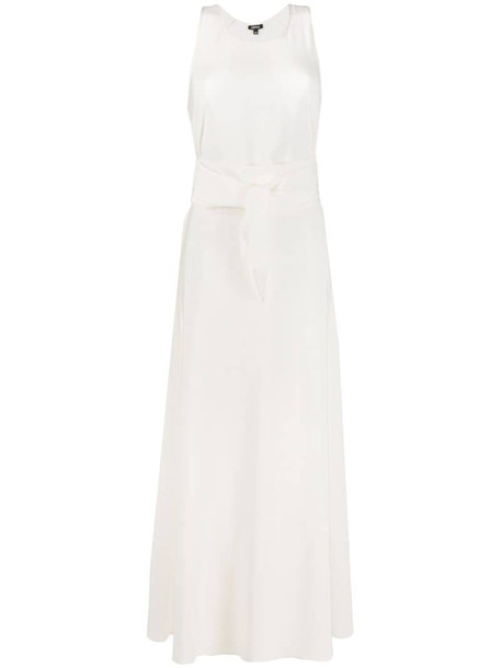 Aspesi belted maxi dress in white