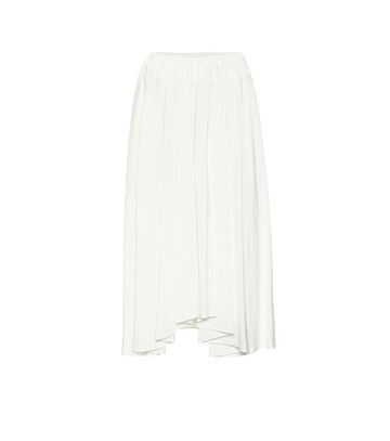 Jil Sander High-rise midi skirt in white