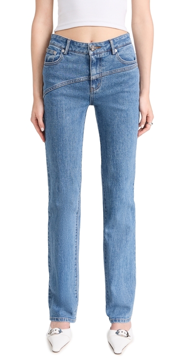 staud nolan jeans medium wash 6