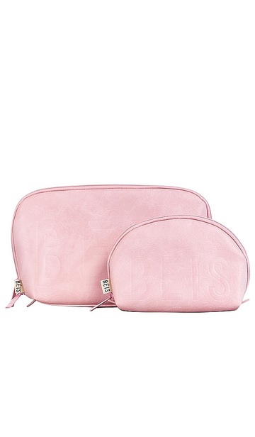 beis the cosmetic pouch set in pink
