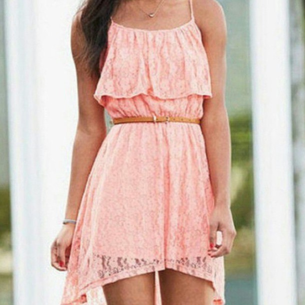dress pink dress summer dress