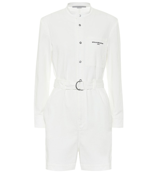 Stella McCartney Stretch-cotton jumpsuit in white