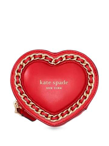 kate spade amour padded heart wallet - red