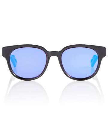 gucci round sunglasses in blue