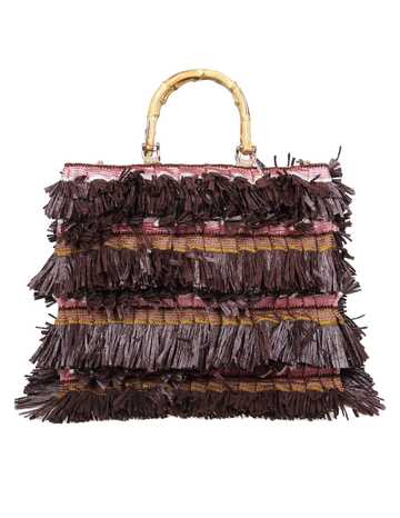 LaMilanesa The Milanesa Tote Bag Teresa L In Raffia in brown