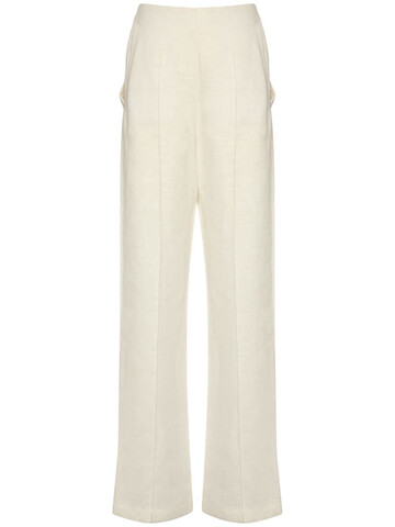 MATÉRIEL Linen Flared Pants in white