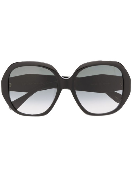 Gucci Eyewear oversized frame sunglasses in black