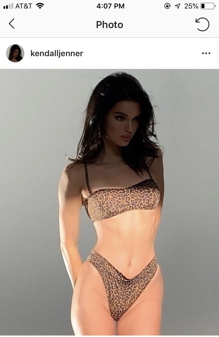 kendall jenner Leopard Print Babe Bandeau Bikini Top Kendall Kylie Leopard...
