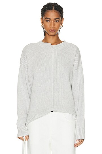 st. agni deconstructed pullover sweater in grey