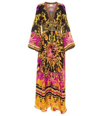 Camilla Printed silk maxi dress