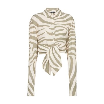 Balmain Zebra print shirt in beige