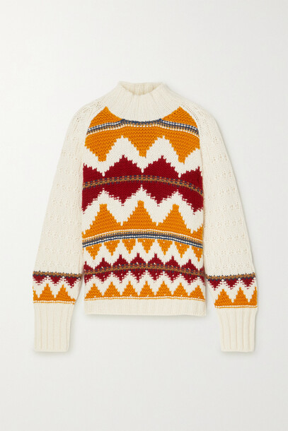 Loro Piana - Achillea Jacquard-knit Cashmere Turtleneck Sweater - Ivory