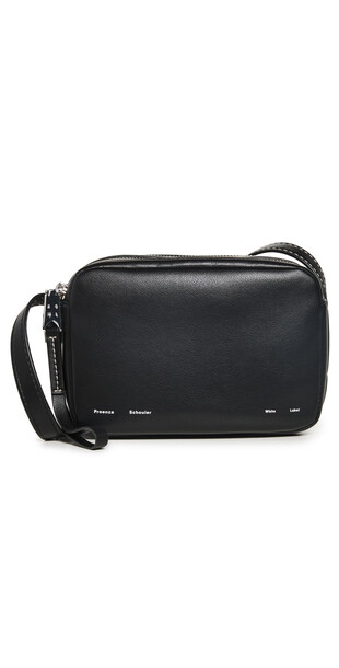 Proenza Schouler White Label Watts Leather Camera Bag in black