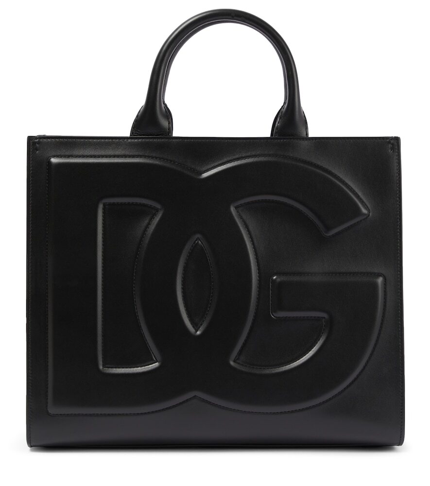 Dolce&Gabbana DG Daily Medium leather tote in black