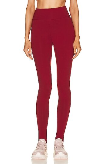 live the process ballet legging in red