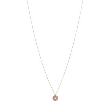 Ginette Ny Mini Donut Onyx Necklace in gold