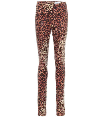 Stand Studio Cordelia leopard-print leggings in brown