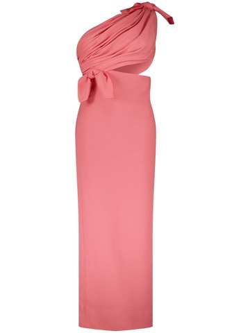 giambattista valli one-shoulder column gown - pink