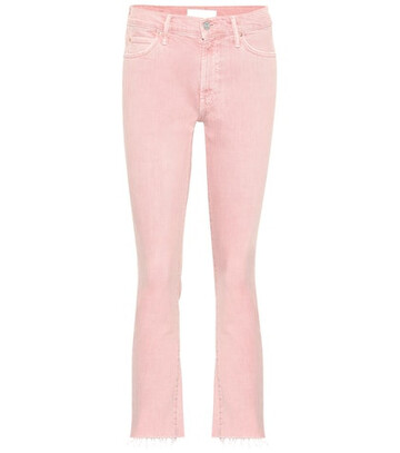 Mother The Rascal Ankle Snippet jeans in pink