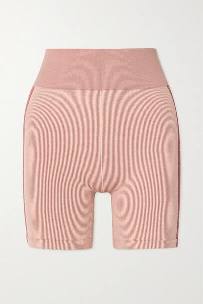 The Upside - Ribbed-knit Cycling Shorts - Pink