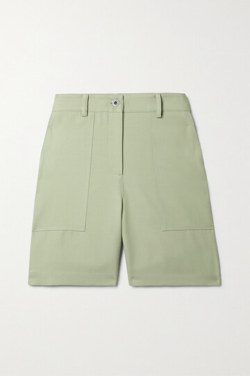 jw anderson - wool shorts - green