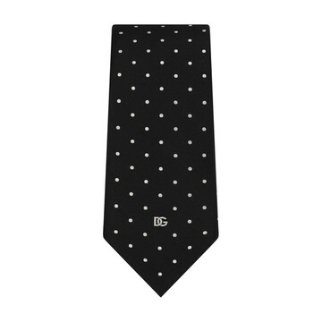 dolce & gabbana 8-cm silk jacquard blade tie in black