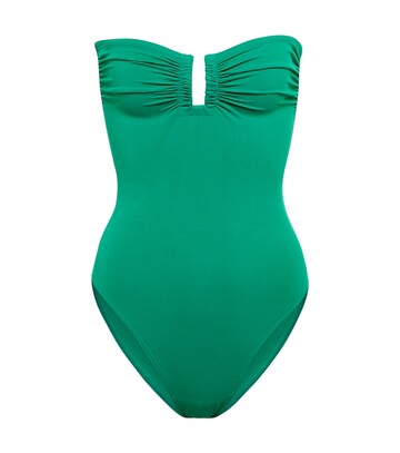 Eres Cassiopée bandeau swimsuit in green
