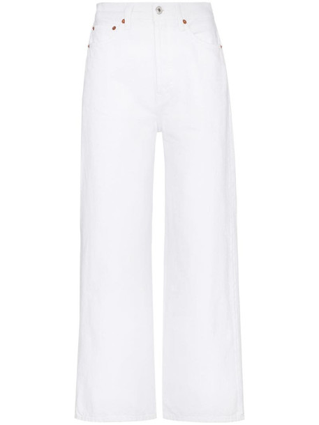RE/DONE 60s Extreme wide-leg jeans in white