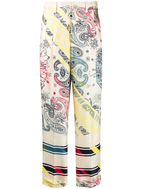 Golden Goose paisley print straight leg trousers in neutrals