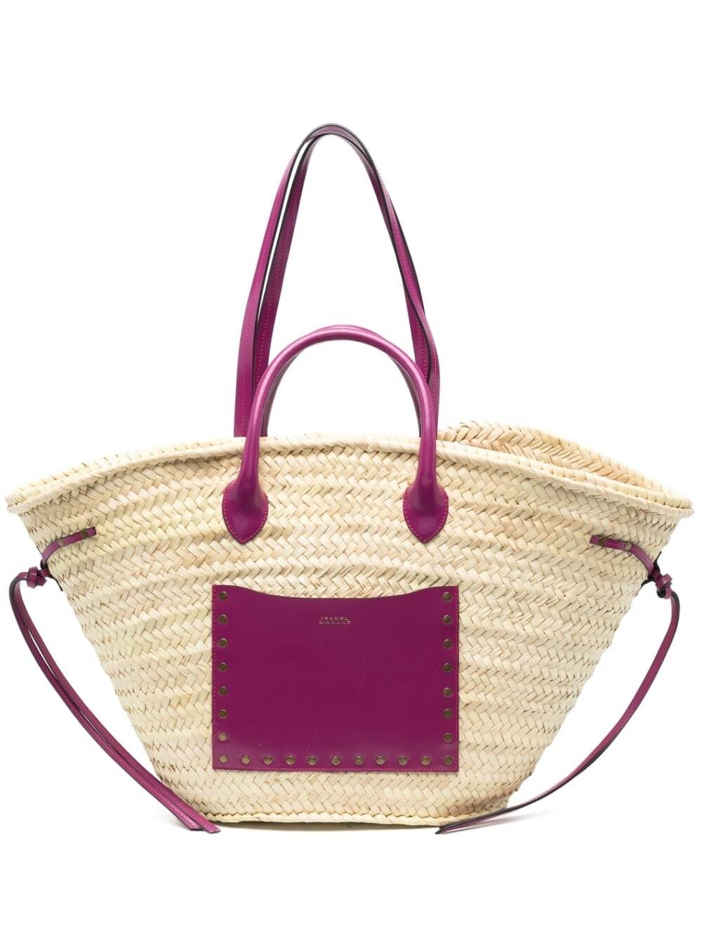 ISABEL MARANT Cadix interwoven-design beach bag - Pink