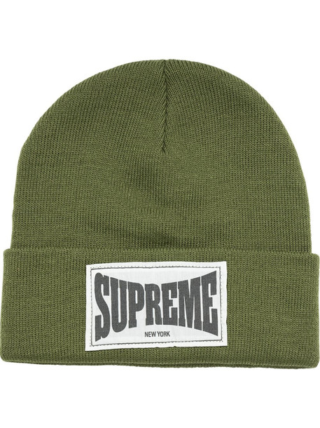 Supreme Woven Label beanie - Green