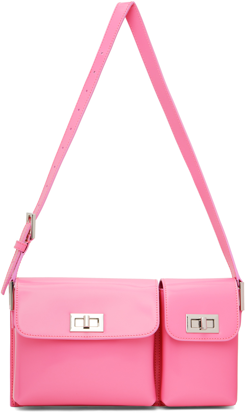 BY FAR SSENSE Exclusive Pink Baby Billy Bag