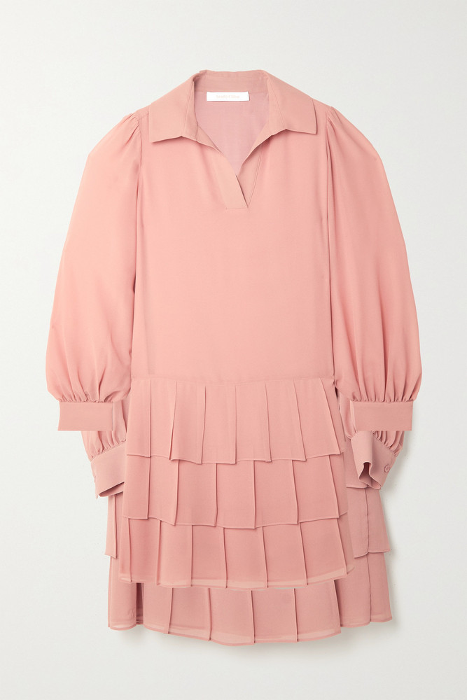 See By Chloé See By Chloé - Ruffled Georgette Midi Dress - Pink
