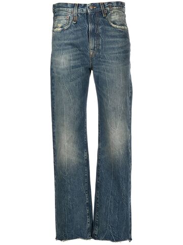 r13 dirty kelly straight-leg jeans - blue
