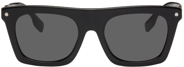 Burberry Black Check Flat Top Sunglasses