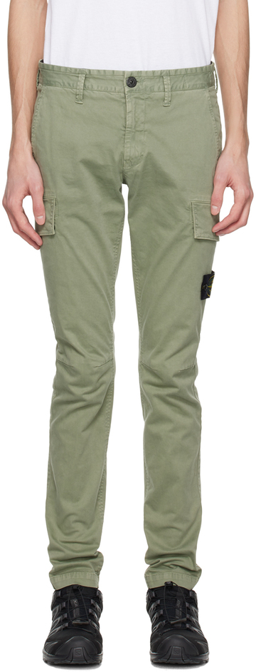 stone island green patch cargo pants