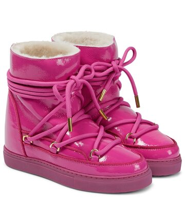 Inuikii Sneaker Classic leather ankle boots in pink