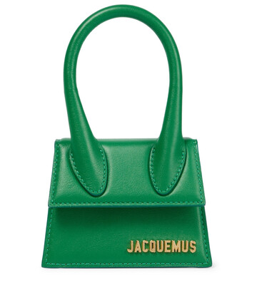 jacquemus le chiquito leather tote in green