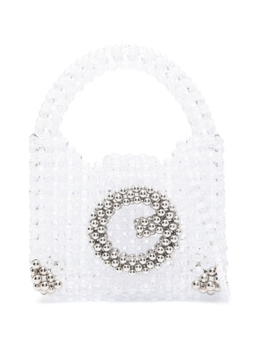 germanier bead-embellished tote bag - neutrals